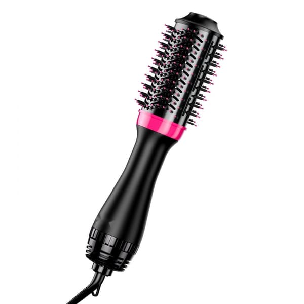 Ionic hårføntørrer børste med 65 mm oval tønde, multifunktionel styler, nem styling, varm luft, hurtig tørring.