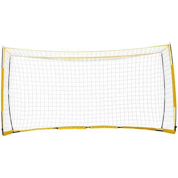 12x6 fod bærbart fodboldmål, Børnefodboldnet med bæretaske, perfekt til træning i baghaven.