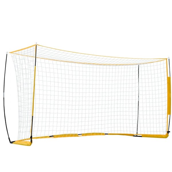 12x6 fod bærbart fodboldmål, Børnefodboldnet med bæretaske, perfekt til træning i baghaven.