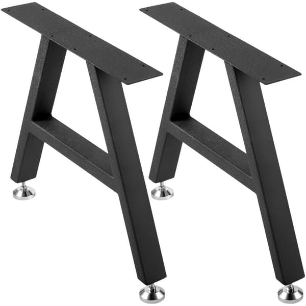 Metallbordsben A-formade, 16x17,7, set med 2, stabila och hållbara skrivbordsben för hem eller kontor