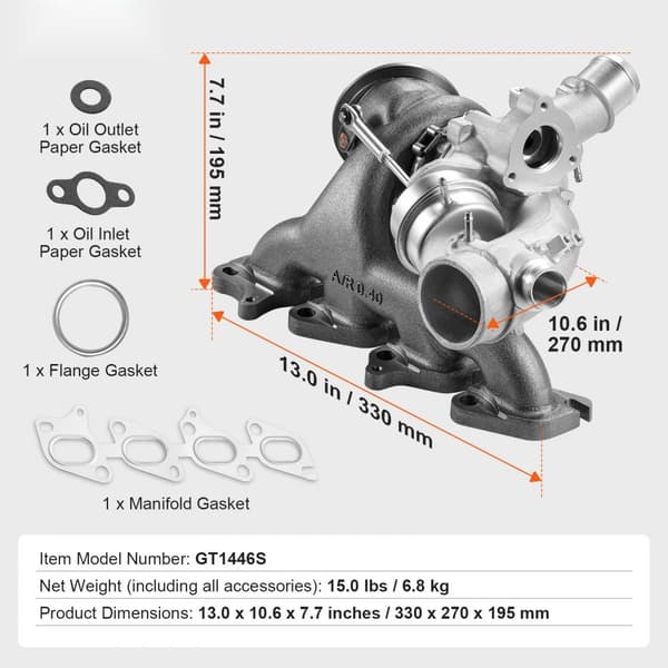 Turbo Turboahdinsarja Chevy Cruze 2011-2019 1.4T, tehokkuus, suorituskyky, autojen lisävarusteet