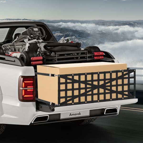 Bagklap Net til Pickup Truck, Justerbar 54 x 18, Holdbart Design, Optimal Sikkerhed til Transport.