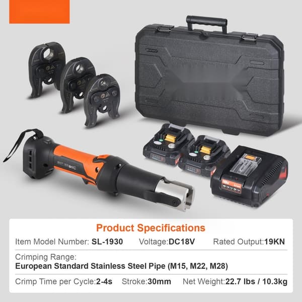 Pro Press Værktøj, Rør Crimping Kit, Batteri Kit M15 M22 M28, Robust og Effektiv, Til Professionelt Brug.