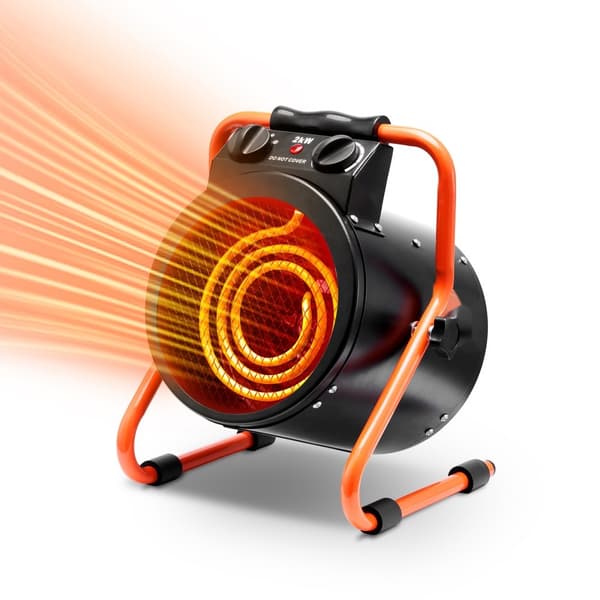 Växthusvärmare 2000W, energieffektiv, vattentät, snabb uppvärmning, överhettningsskydd, temperaturkontroll