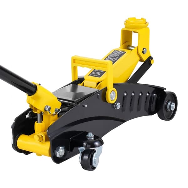 Lavprofil Gulvjek 2 Ton, Robust Enkeltstempel Hydraulikpumpe, Ideel til Hjemmearbejde, Kompakt Design, Høj Kvalitet.