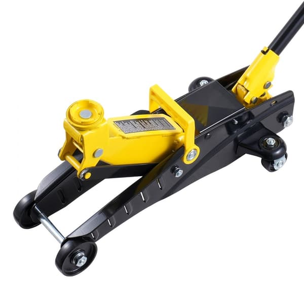 Lavprofil Gulvjek 2 Ton, Robust Enkeltstempel Hydraulikpumpe, Ideel til Hjemmearbejde, Kompakt Design, Høj Kvalitet.