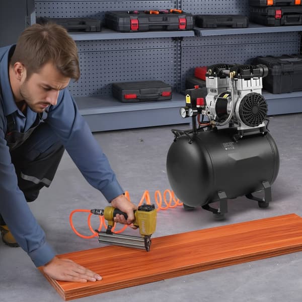 Kompakti Kannettava Ilmakompressori, Öljytön 10 Gallonan, 90 PSI, Tehokas ja Kevyt Kompakti Muotoilu