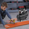 Miniatyrbild 8 av 11: Luftkompressor Bärbar Oljefri 20 Gallon, 90 PSI, Tyst Drift, Effektiv, Energisparande, Perfekt för Hem och Garage