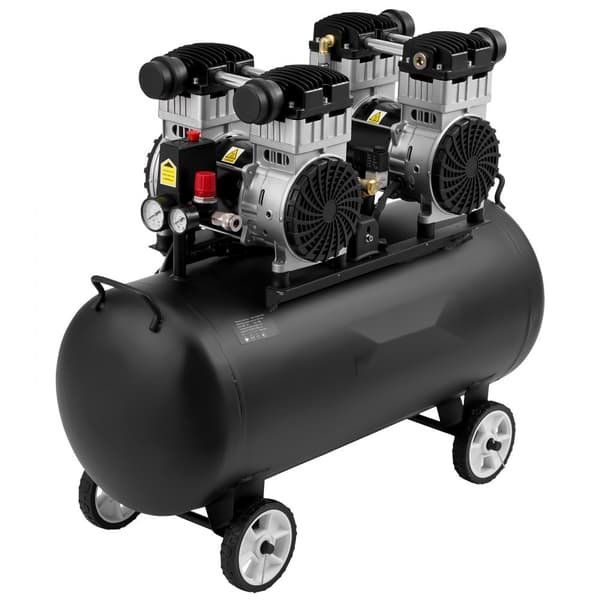 Luftkompressor Bärbar Oljefri 20 Gallon, 90 PSI, Tyst Drift, Effektiv, Energisparande, Perfekt för Hem och Garage