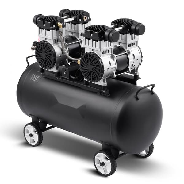 Luftkompressor Bärbar Oljefri 20 Gallon, 90 PSI, Tyst Drift, Effektiv, Energisparande, Perfekt för Hem och Garage