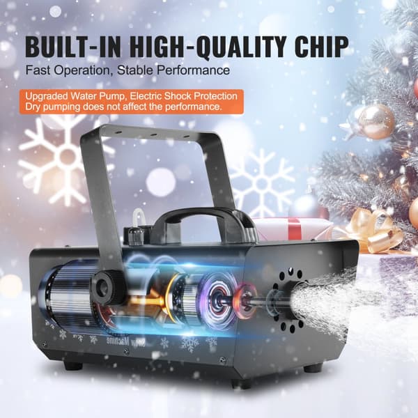 Snömaskin 650W, Handhållen för Fest och Semester, Perfekt för Juldekorationer, Lätt Användning, Skapar FantasiSnö och Magiska Stunder