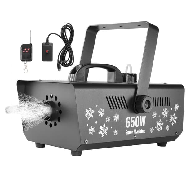 Snömaskin 650W, Handhållen för Fest och Semester, Perfekt för Juldekorationer, Lätt Användning, Skapar FantasiSnö och Magiska Stunder