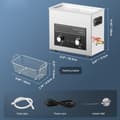 Miniatyrbillede 7 af 11: 6L Ultrasonic Cleaner med varme, timer & kurv, digital sonisk maskine til effektiv rengøring.