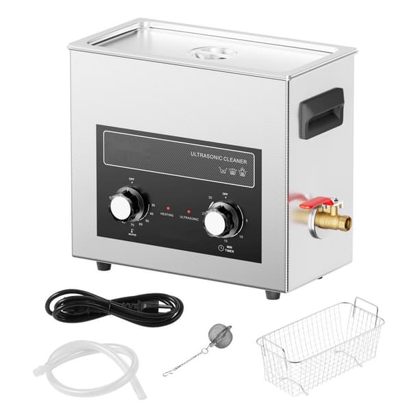 6L Ultrasonic Cleaner med varme, timer & kurv, digital sonisk maskine til effektiv rengøring.