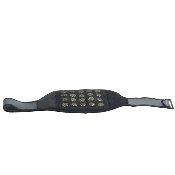 Far Infrarød varmepude 10 naturlige jade og 10 turmalinsten, justerbar varme, smerteaflastning, ergonomisk design, massagefunktion.