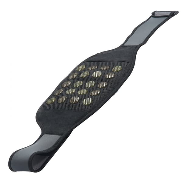 Far Infrarød varmepude 10 naturlige jade og 10 turmalinsten, justerbar varme, smerteaflastning, ergonomisk design, massagefunktion.