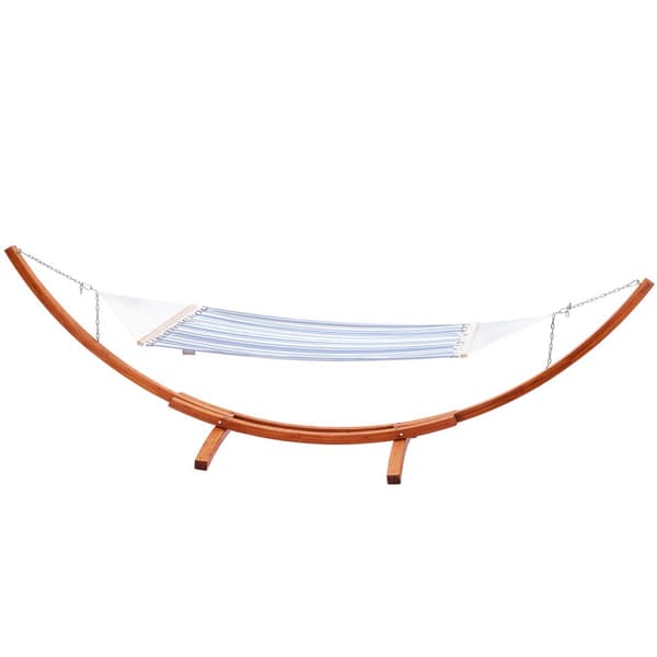 Trä-hängmatta 475 lbs, hängmattsram för 9-13 ft, hållbar design, perfekt för avkoppling och utomhusbruk