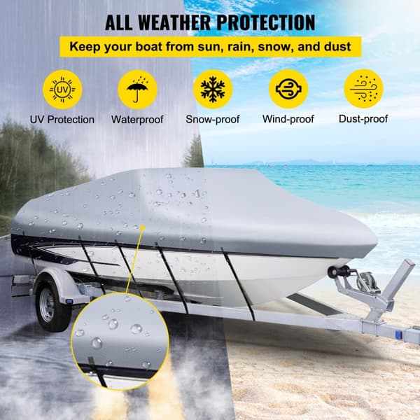 Vedenpitävä Heavy Duty Pikaveneen Suoja 25-28FT, Kalastus ja Hiihto V-Hull Marine, kestävä suojaus