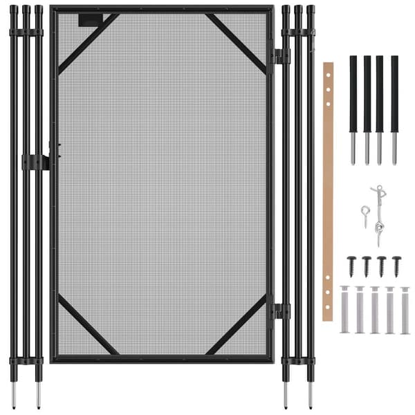 Pool Hegn Port 4 x 2,5 FT, Aftagelig Inground Pool Gate, Sikkerhed for Børn, Robust Design, Nem Installation, Holdbar Konstruktion.