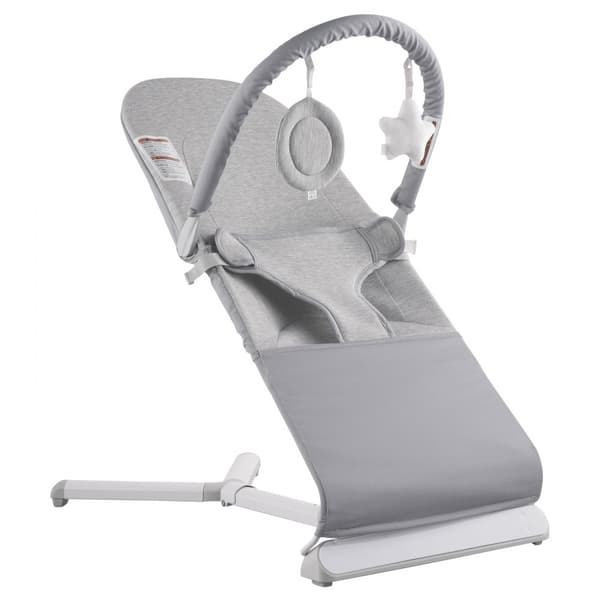 Folde Baby Bouncer, Sædestol til 0-9 måneder, med legetøjsstang, justerbar, komfortabel, letvægts, sikkerhedssele.