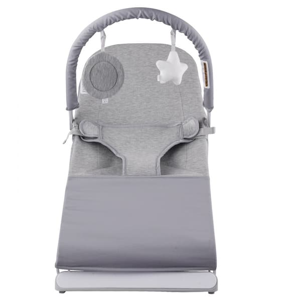Folde Baby Bouncer, Sædestol til 0-9 måneder, med legetøjsstang, justerbar, komfortabel, letvægts, sikkerhedssele.