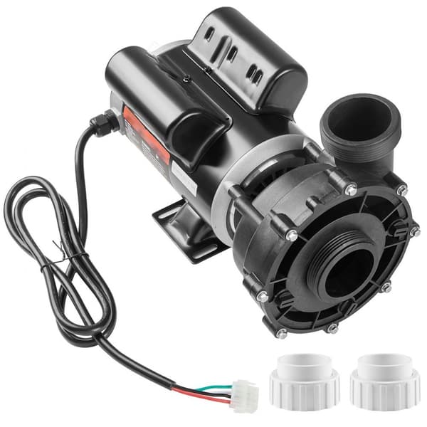 Spa-pumpe 2-hastigheder, 1100W/35M³/h højhastighed, 250W/14M³/h lavhastighed, 2 tommer stik, overophedning beskyttelse, til hjem og udendørs spa.