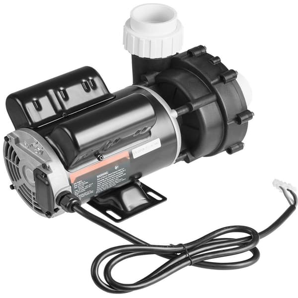 Spa-pumpe 2-hastigheder, 1100W/35M³/h højhastighed, 250W/14M³/h lavhastighed, 2 tommer stik, overophedning beskyttelse, til hjem og udendørs spa.