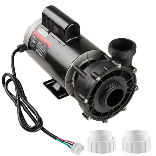 Spa-pump 1900W, dubbla hastigheter, 2 In/5,6CM kontakter, överhettningsskydd, lämplig för hemmaspa och utomhusspa