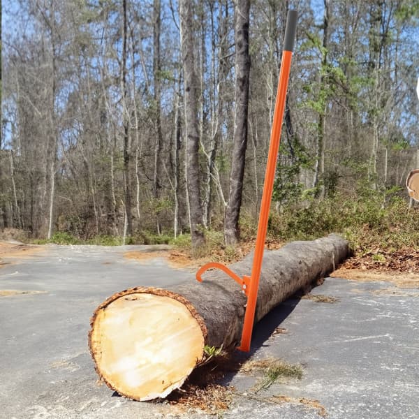 Cant Hook Værktøj 59'' i Heavy Duty Stål, Tømmerroller, Robust Skovbrugsværktøj til Effektiv Håndtering af Træ.