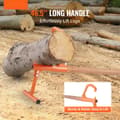 Pikkukuva 2 / 11: Timberjack 46,5 Heavy Duty -hirsinostin, puinen kahva, max 15 halkaisijatukille, kestävä ja luotettava työkalu