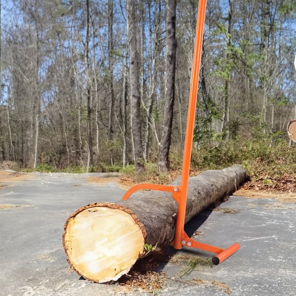 Timberjack 46.5 Heavy Duty Log Lifter, Metal Håndtag, Max 15 Diameter Træstammer, Effektiv og Robust, Let at Bruge.