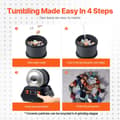 Miniatyrbillede 6 af 11: Rock Tumbler Kit 4 lbs, 9 hastigheder, 9-dages timer, polermaskine til sten, ideel til hobby og håndværk, robust design.