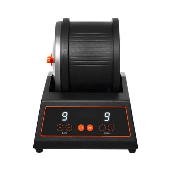 Rock Tumbler Maskine 4 lbs, Stenslibe Sæt, 9 Hastigheder, 9-Dages Timer, Robuste Stålkomponenter, Perfekt til Hjemmebrug.