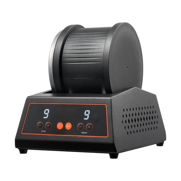 Rock Tumbler Maskine 4 lbs, Stenslibe Sæt, 9 Hastigheder, 9-Dages Timer, Robuste Stålkomponenter, Perfekt til Hjemmebrug.