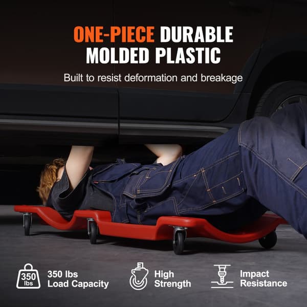 36-i-1 Plastkrabba, Rullande Garage, 350 lbs, HDPE, Hållbar och Lätt, Perfekt för Bilservice