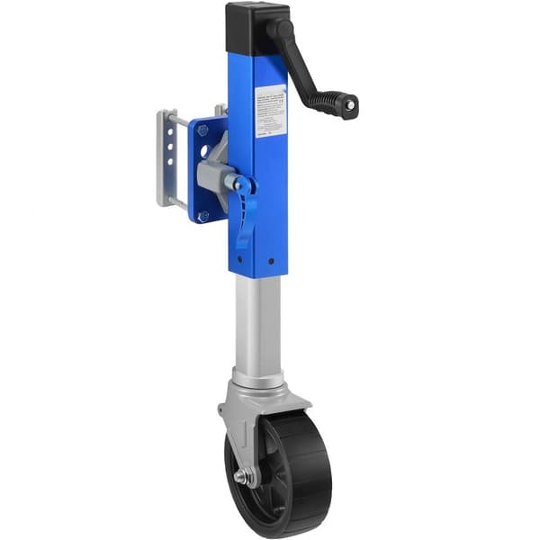 Robust bådtrailer jack, marine, drejelig montering, 1600 lbs belastning, heavy duty, tung last, nem at betjene.