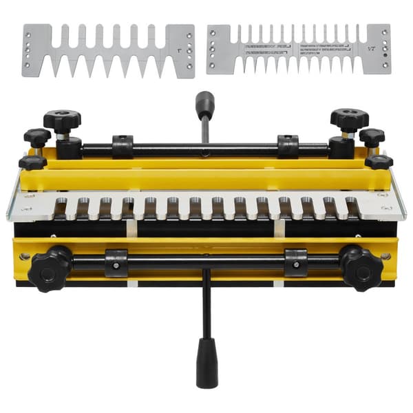 Præcise 12 tommer Dovetail Jig med 3 skabeloner, router jig til perfekte sammenføjninger, nem at bruge, høj kvalitet.