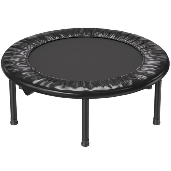 Hopfällbar mini fitnessstudsmatta 36, rebounder för inomhusträning, perfekt för cardio och styrka, lätt och kompakt design
