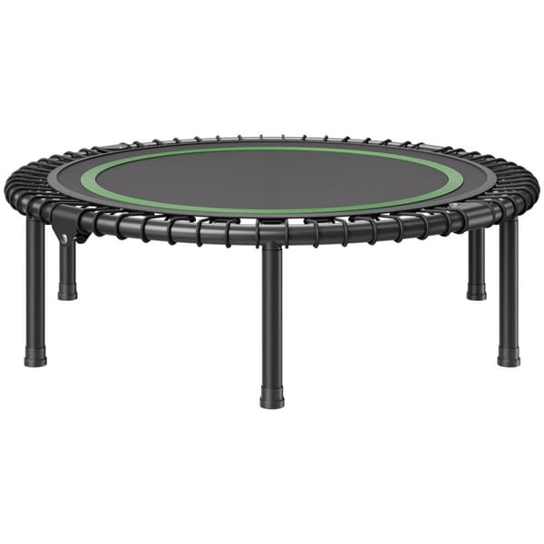 40 Foldbar Mini Fitness Trampolin til Voksne, Indendørs Træningsrebounder, Øget Kondition, Pladsbesparende Design