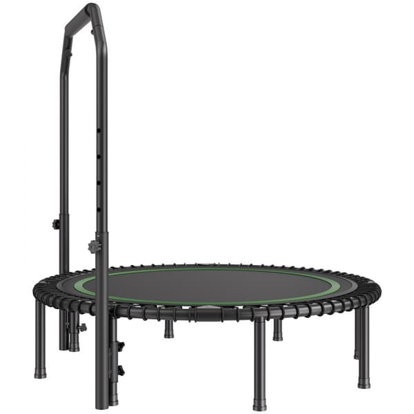 Kokoontaitettava Minifitness-Trampoliini Aikuisille, Harjoitusrebounder Kahvalla, Kuntoiluvälineet, Aerobinen Laitteisto