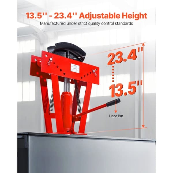Hydraulisk rørbukker 16 tons, manuel rørbukkerværktøj med 8 matricer, perfekt til metalbearbejdning, robust og holdbar.