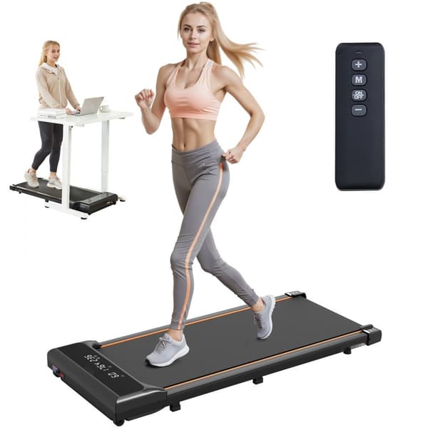 Under-skrivebord løbebånd, Walking Pad til hjemmekontor, kompakt og støjsvag, ideel til jogging og arbejde.