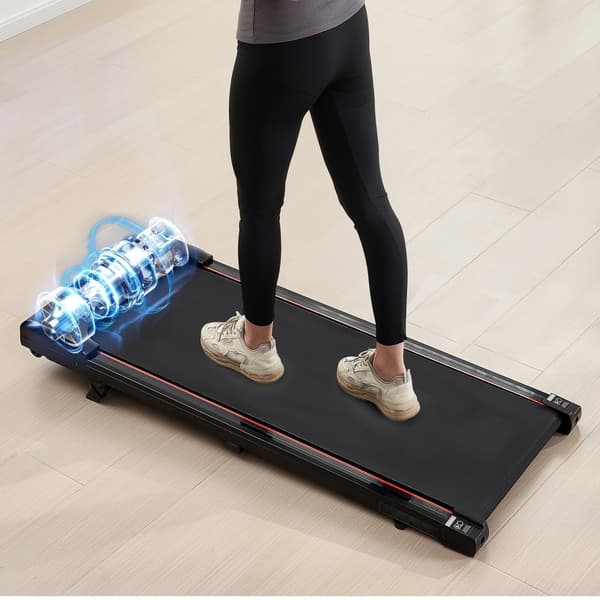 Gåband under skrivbordet, lutande löpband för hemmakontor, ergonomisk träning, kompakt joggingsystem, perfekt för multitasking