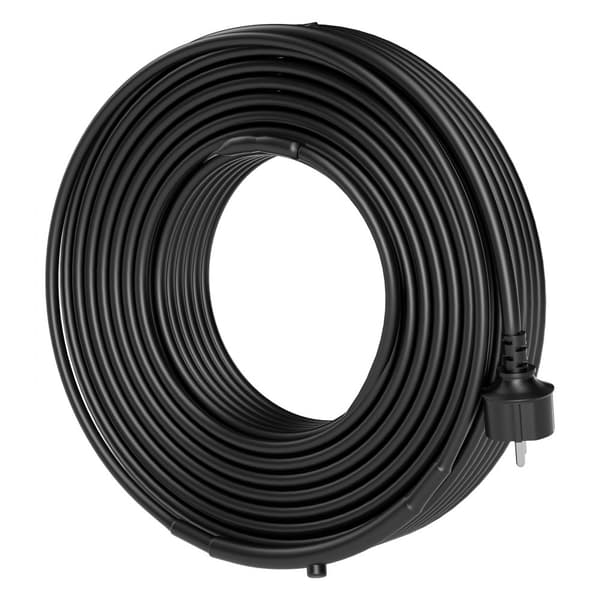 Selvregulerende rørvarmekabel 36,6m, 16,4W/m varmetape, termostat, energieffektiv varme, hurtig installation, fleksibel anvendelse.
