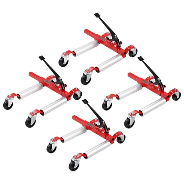 Raskaan kaluston ajoneuvon Wheel Dolly - 1500Lbs autonnostin, 4 kpl setti, kestävä, helppo käyttää, konepajakalusteet