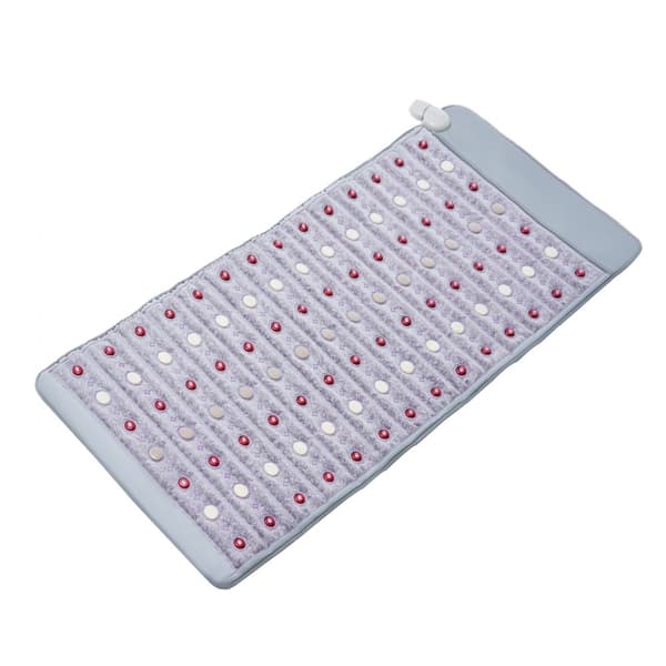 Far Infrarød Varmepude 60x24 i Ametyst, 103-159℉ Temperatur, Smertebehandling, Hurtig Opvarmning, Ergonomisk Design.