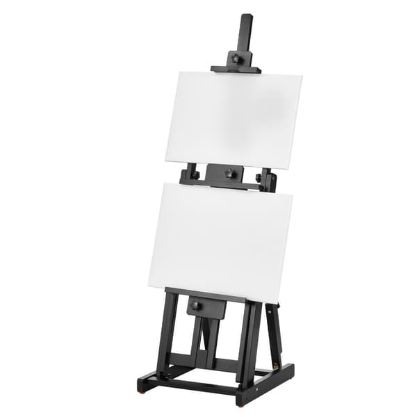 Studio H-Kehysteline, Maalausteline Canvas-taideteoksille, jopa 77, Beechwood-taiteilijoille, kestävä ja säädettävä