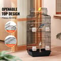 Pikkukuva 2 / 11: Linnun Lentohäkki 39, Metallinen Papukaijahäkki, Roikkuva, Sopii Cockatielsille, Kestävä ja Tyylikäs Design