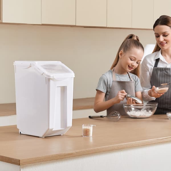 Suuri ilmatiivinen 4,5 Gal/20L ainesosien säilytysastia, keittiön jauhoastia, erinomainen kapasiteetti