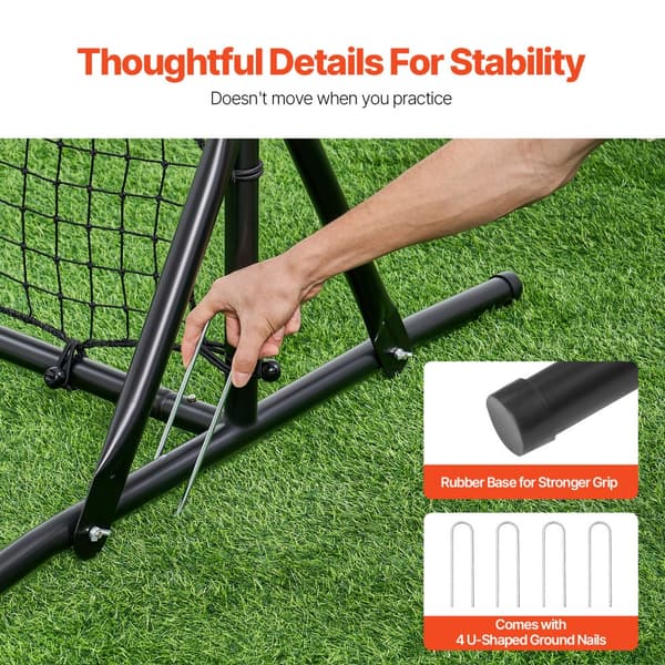 6x4FT fodbold rebound træner, dobbeltsidet net, træningsudstyr til fodbold, forbedr skud og afleveringer, hold dig i form.